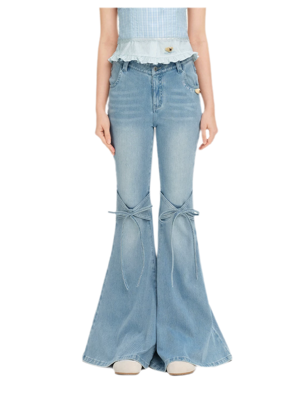 Mermaid Flare Denim Pants
