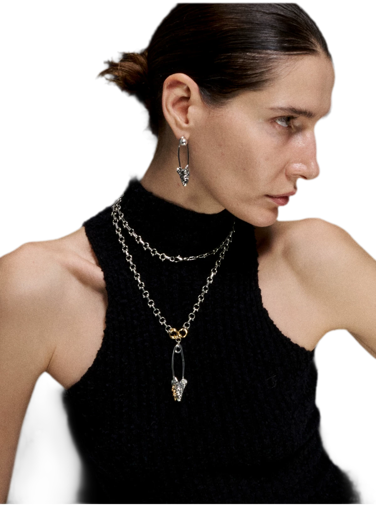 Punk Fishbone Necklace