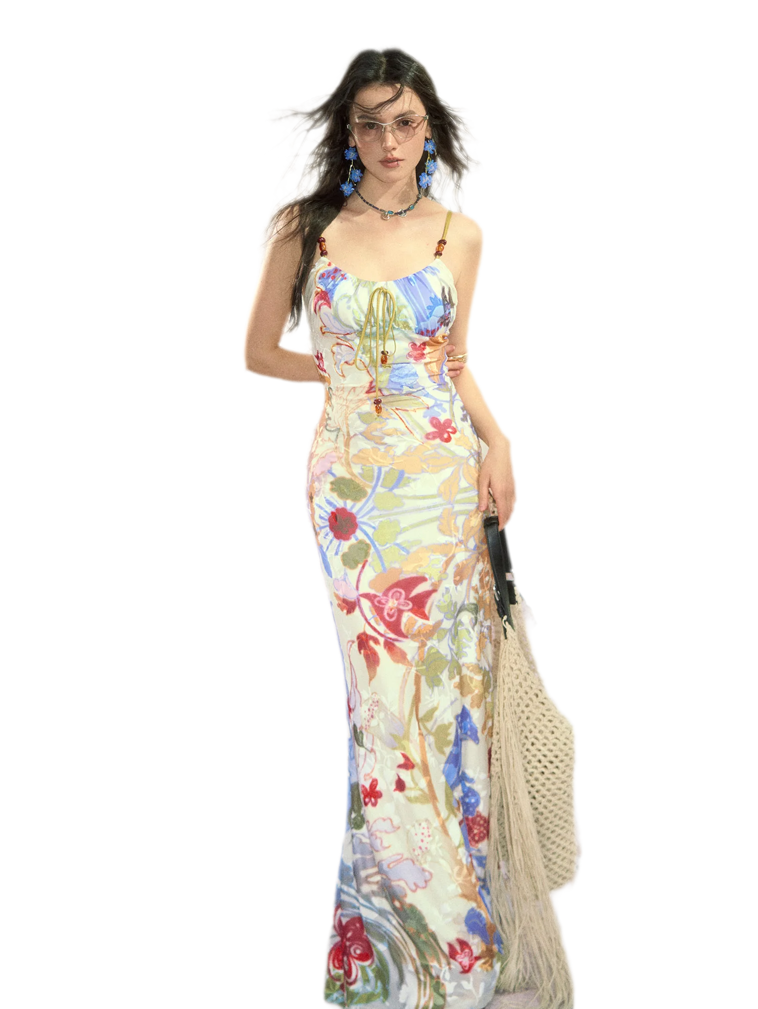 Stretch Burnout Velvet Dress