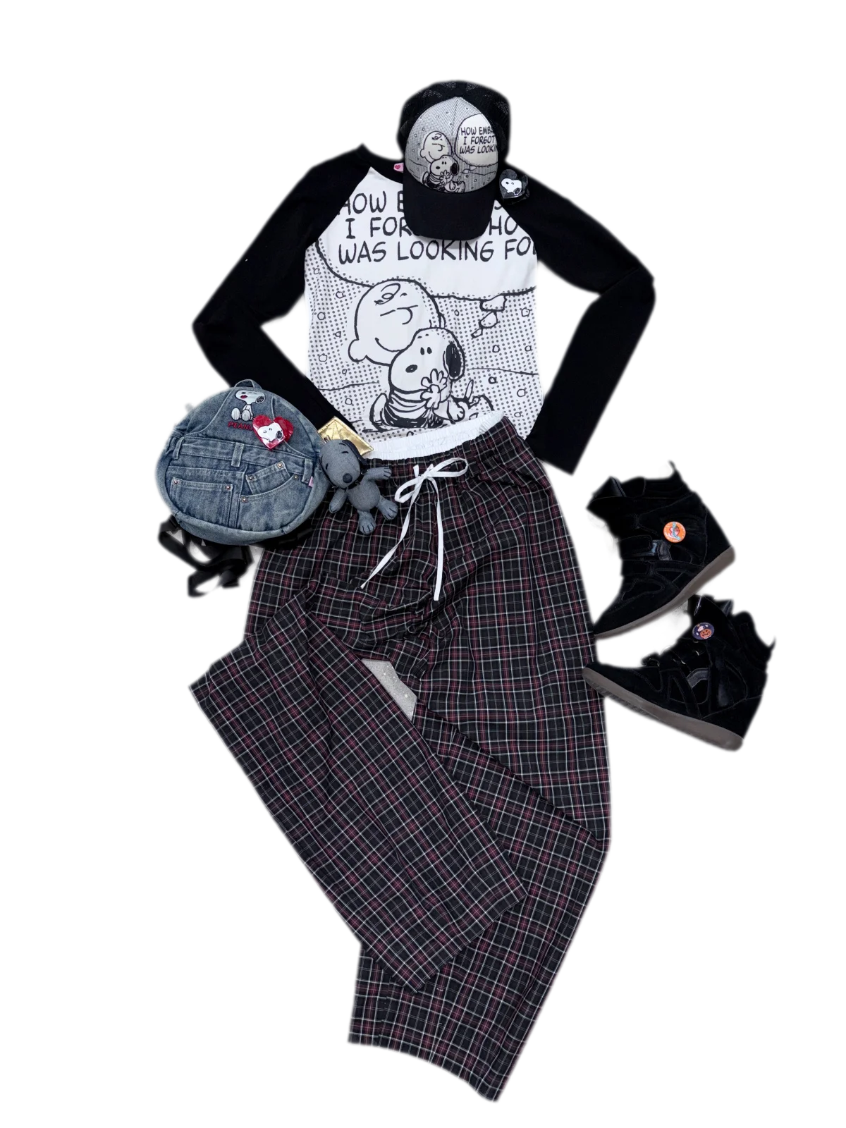 Contrast Raglan Graphic T-Shirt