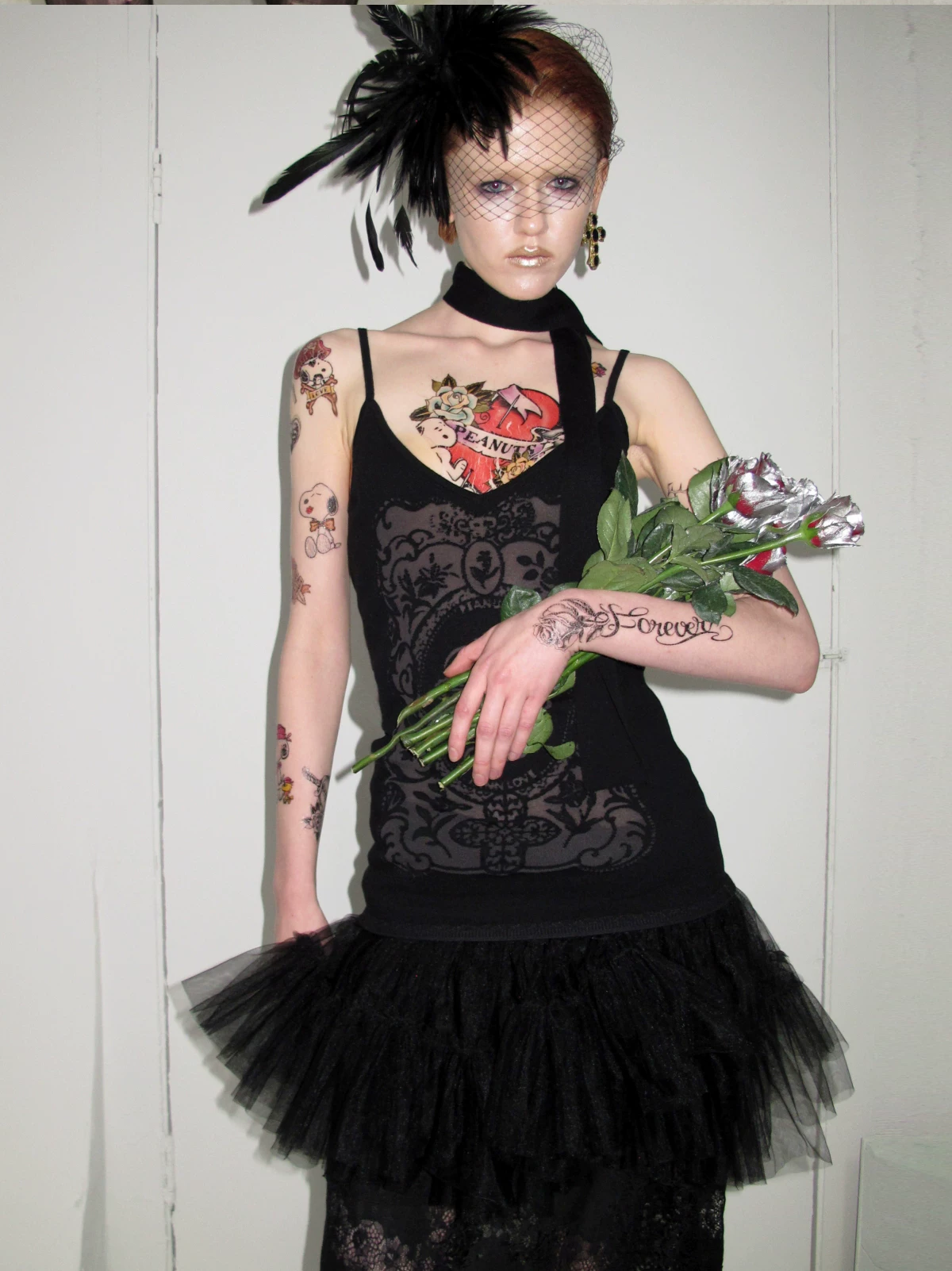 Burnout Graphic V-Neck Camisole