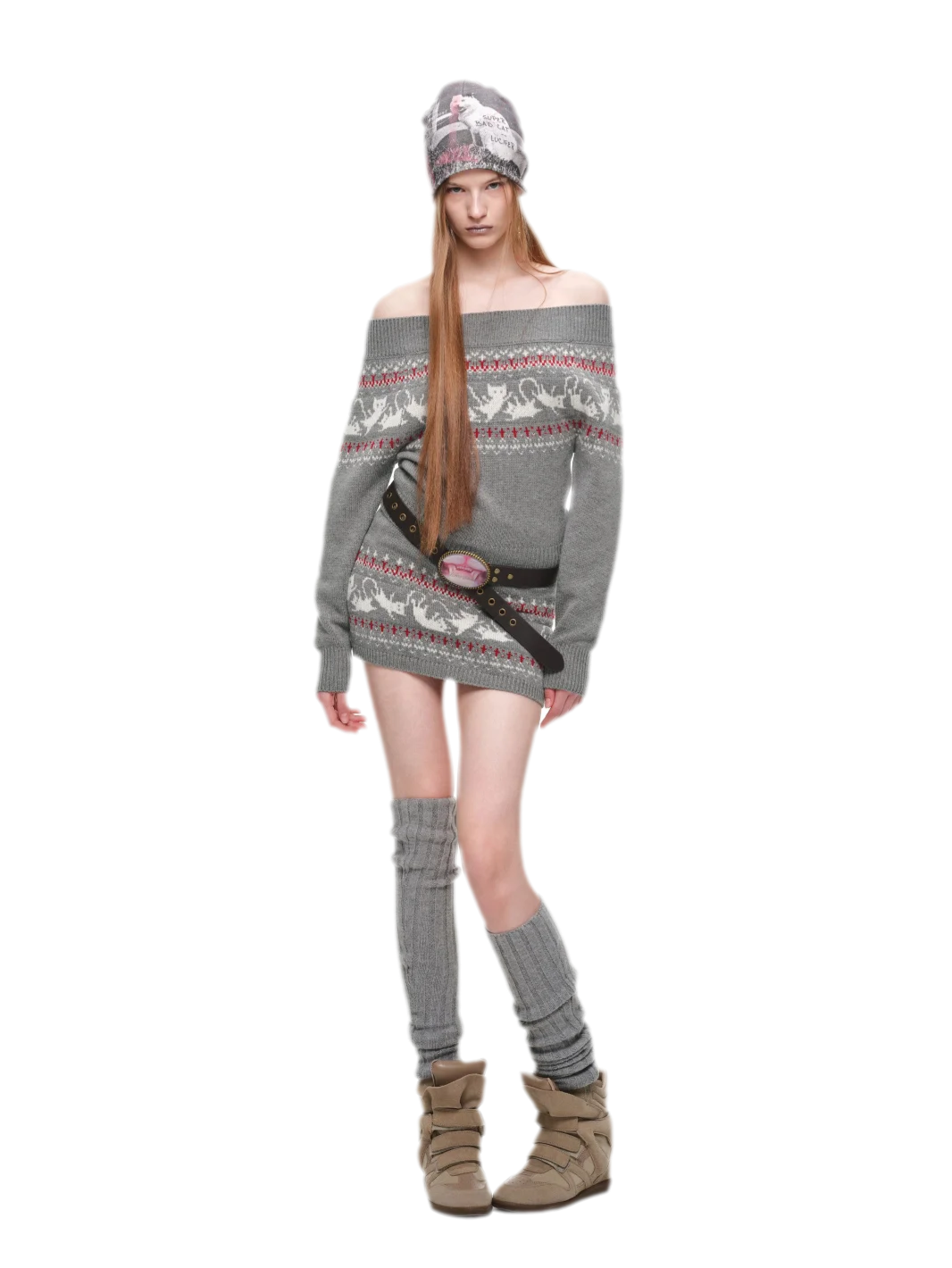 Haut en maille pour chat Fair Isle