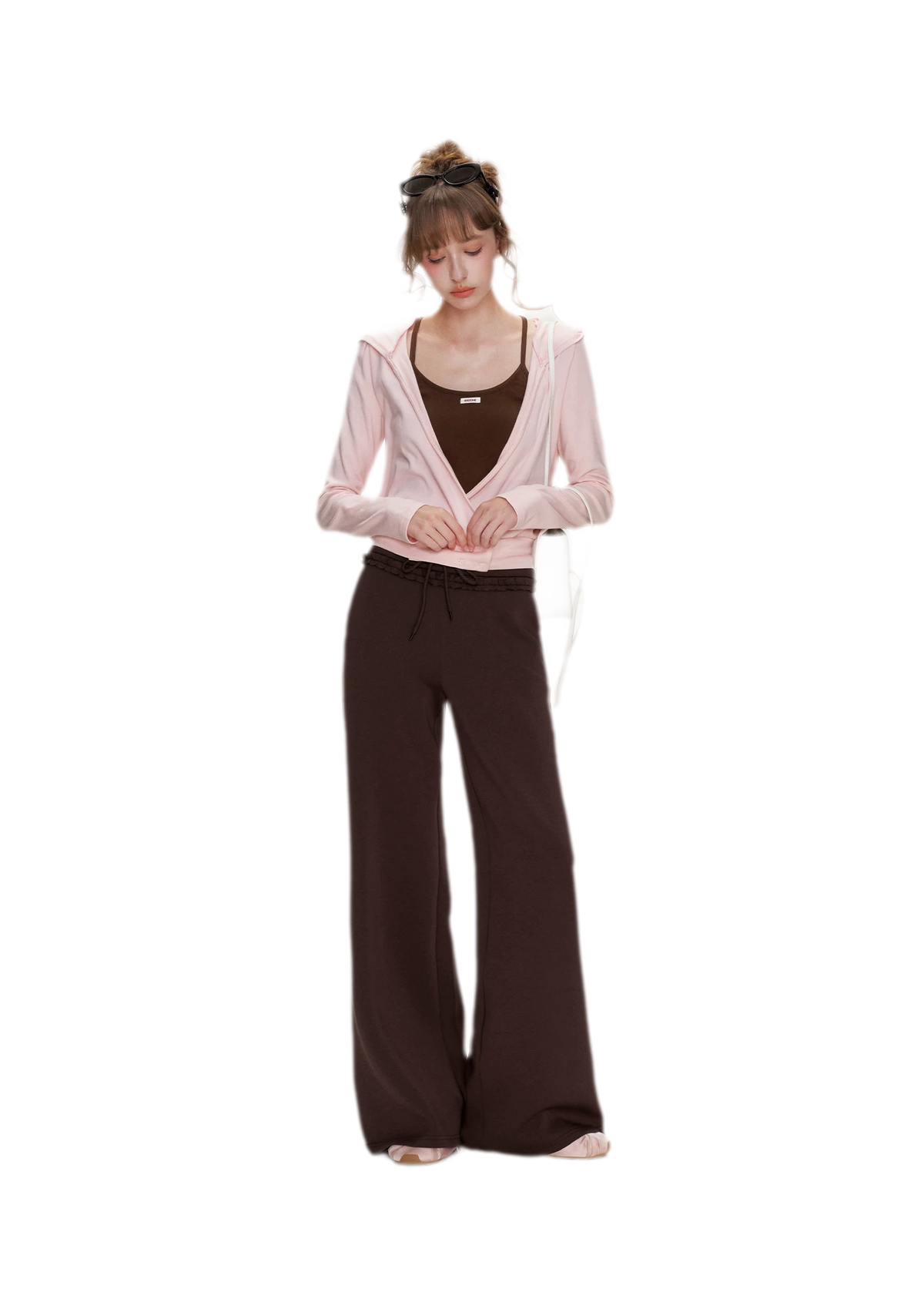 Soft Cotton Wide-Leg Trousers