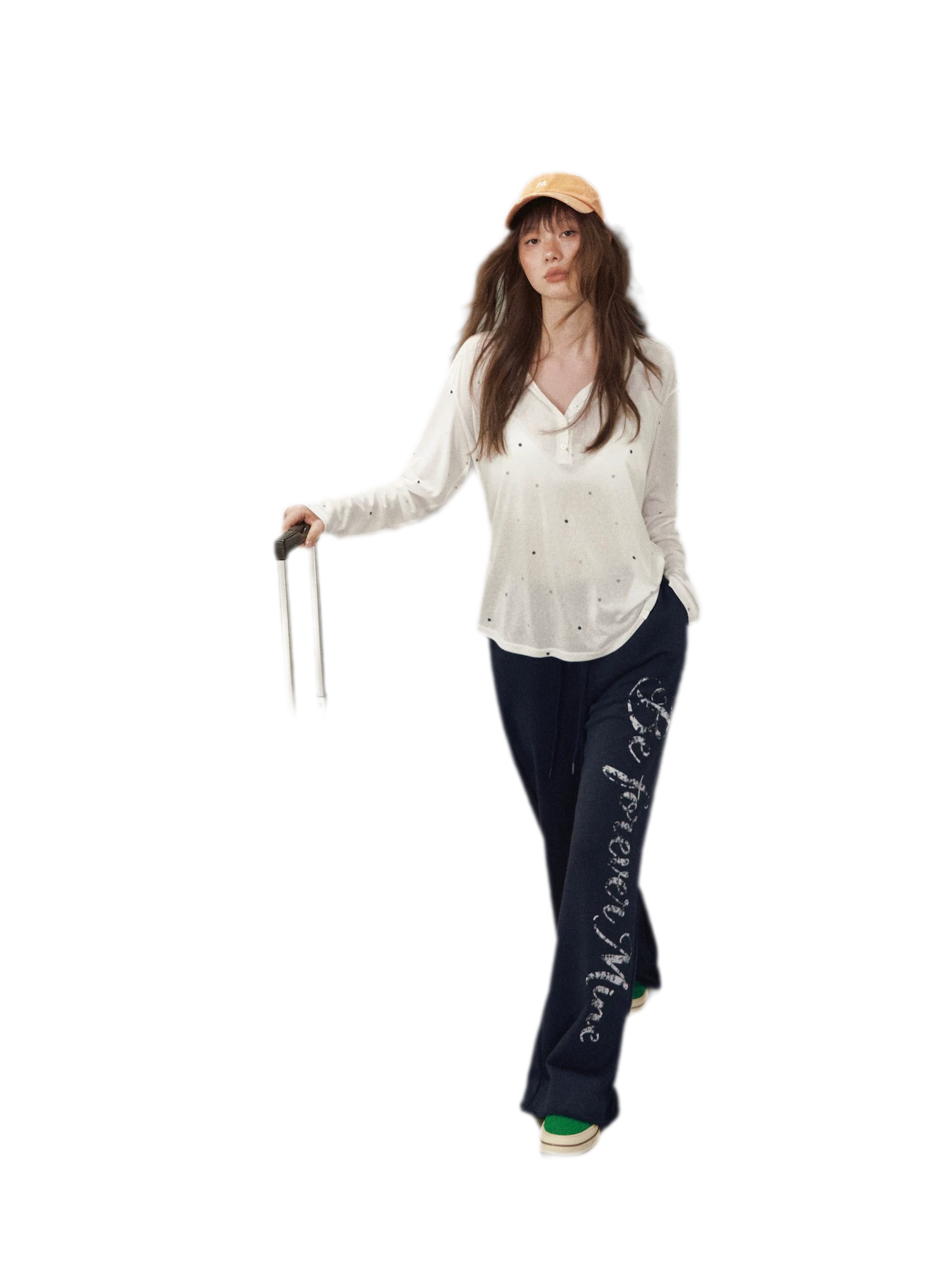 Wide-Leg Graphic Pants
