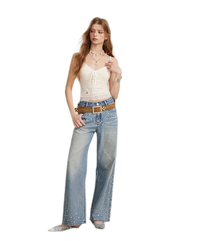 Lace Bow Jacquard Cami