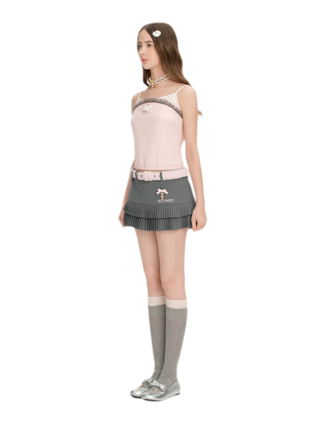 Floral Pleated Skort