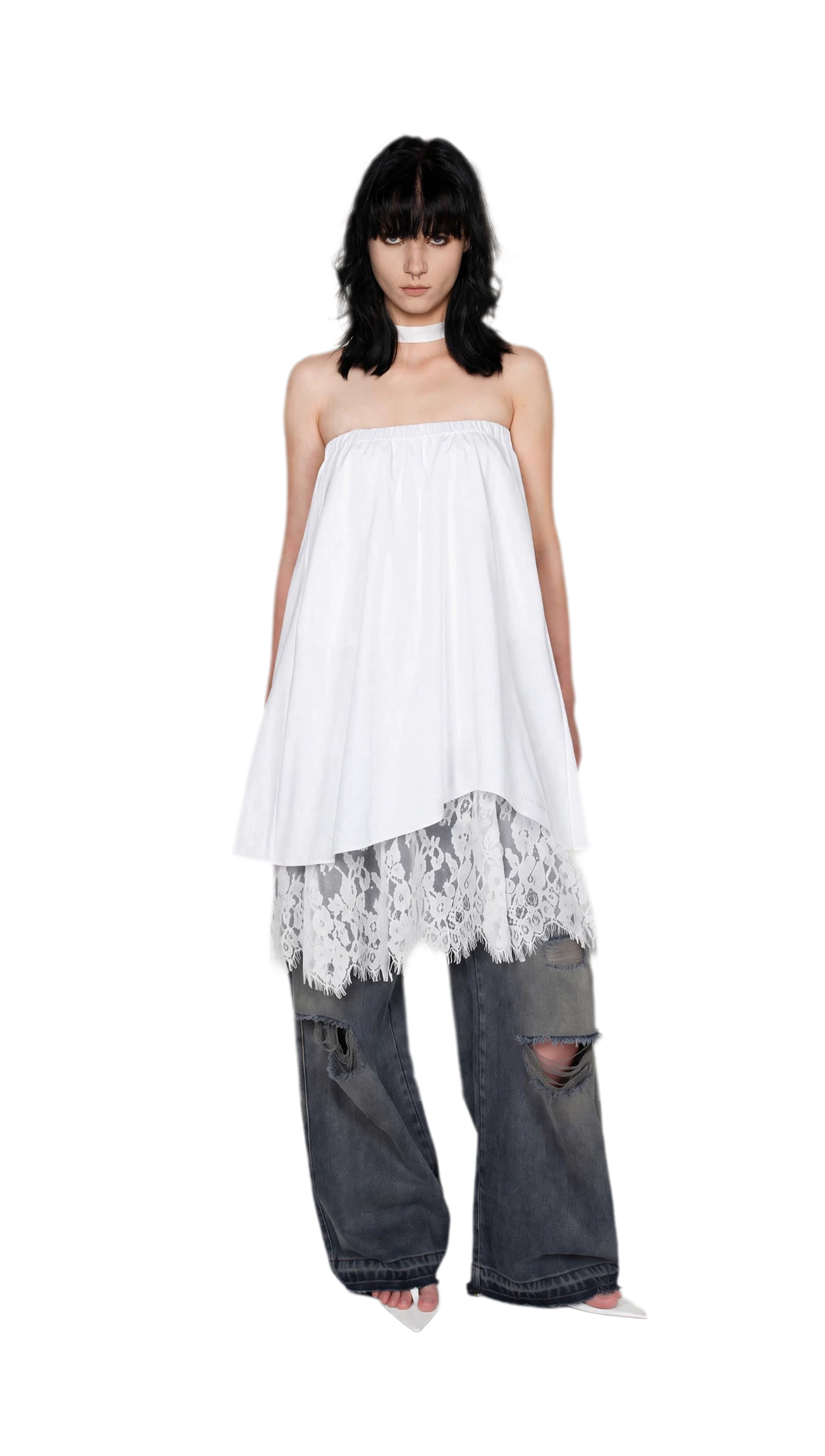 Lace A-Line Skirt