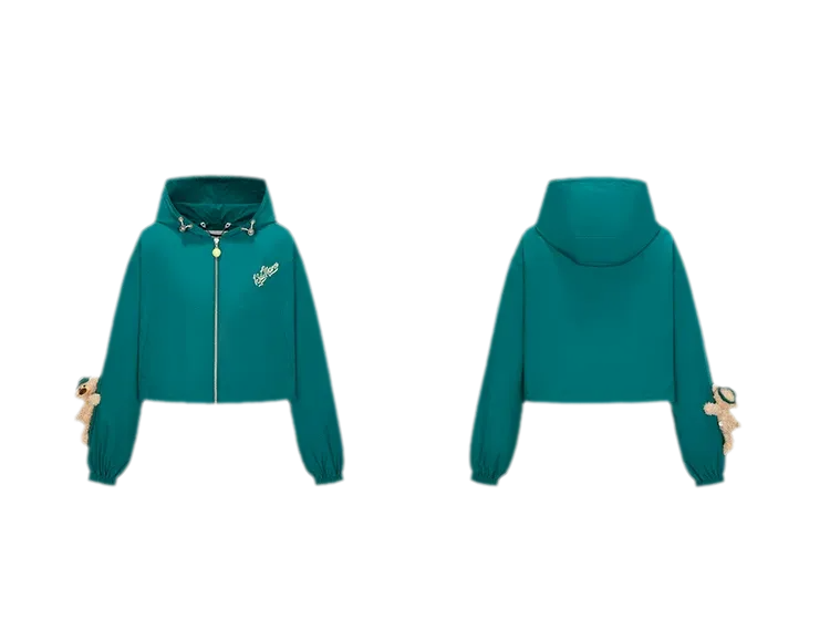 Tennis Cropped Hooded Jacket