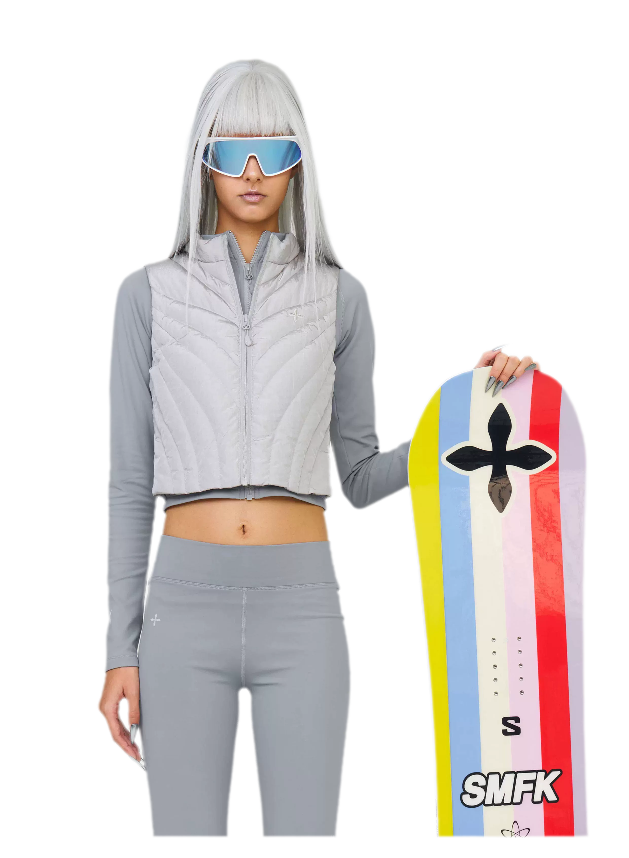 SMFK Abstract Grid Graphic Snowboard – DHL Express Shipping, Duties & Taxes Included