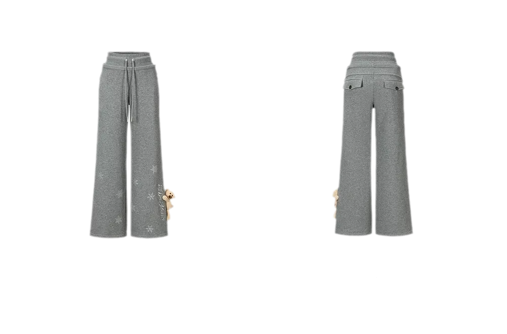 Reflective Gradient Micro-Flare Sweatpants