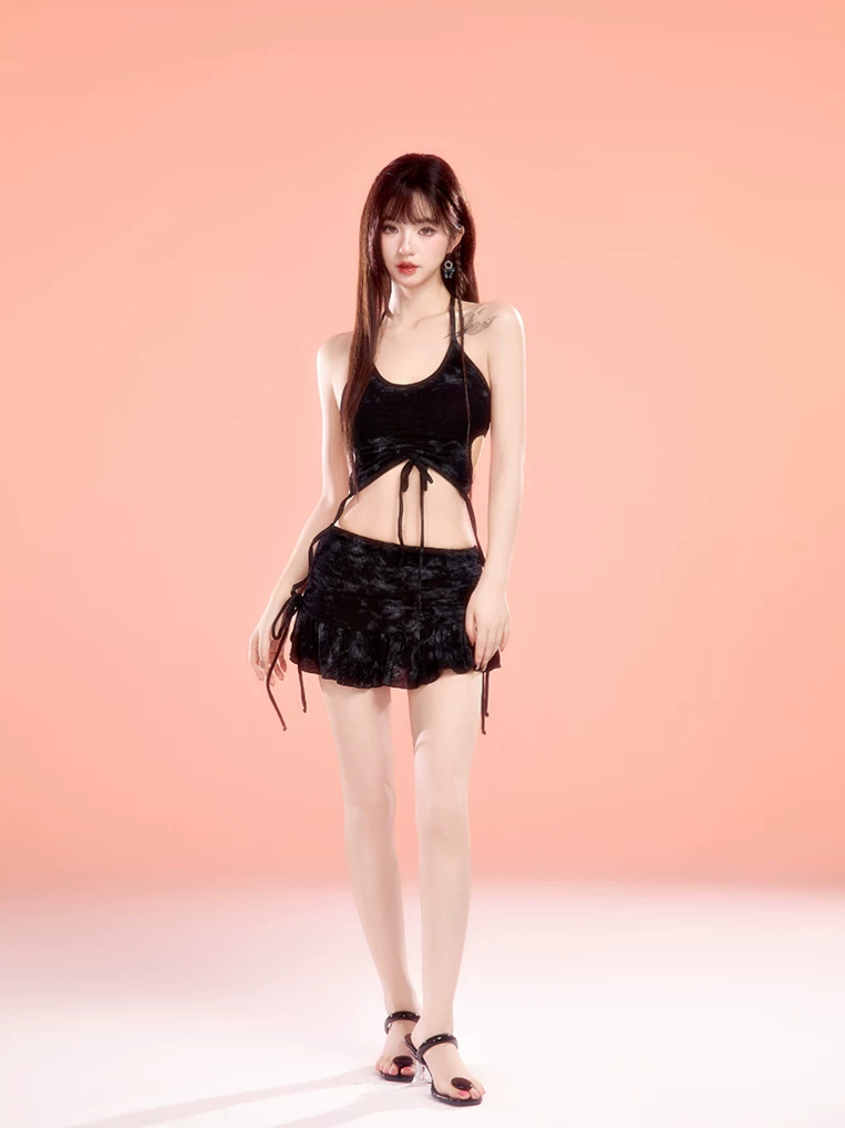 Skirt Shorts Bikini Set