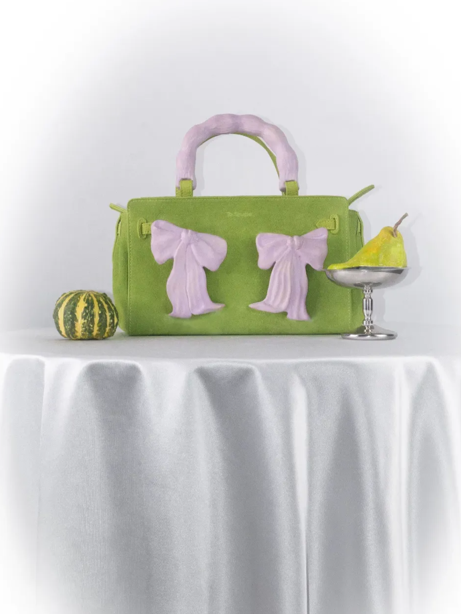 Handcrafted Ceramic Bow Bag