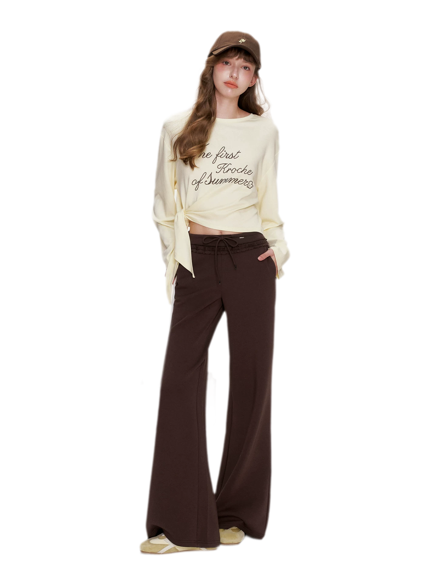 Contrast Logo Cropped T-Shirt
