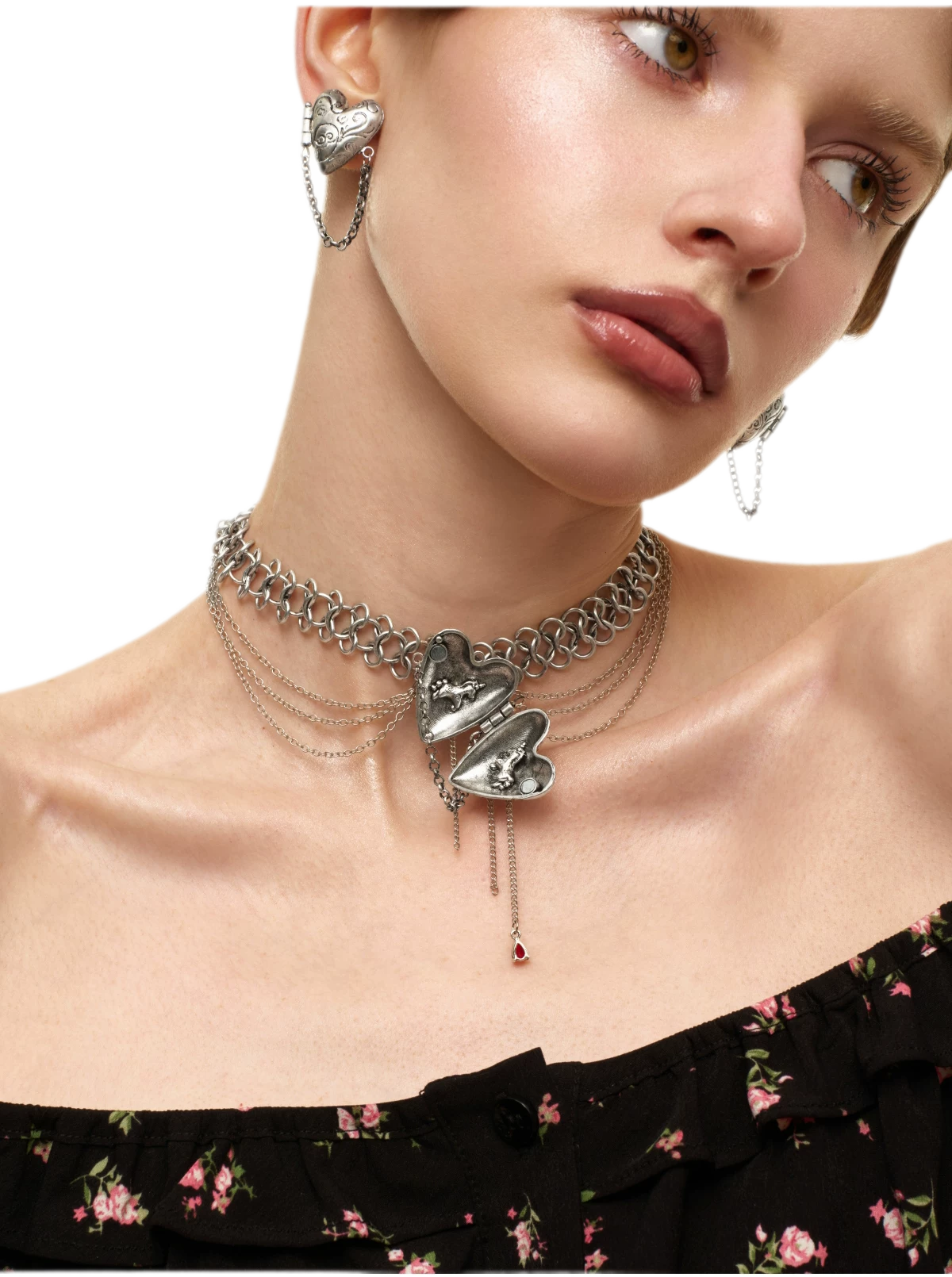 Vintage Heart Pendant Necklace