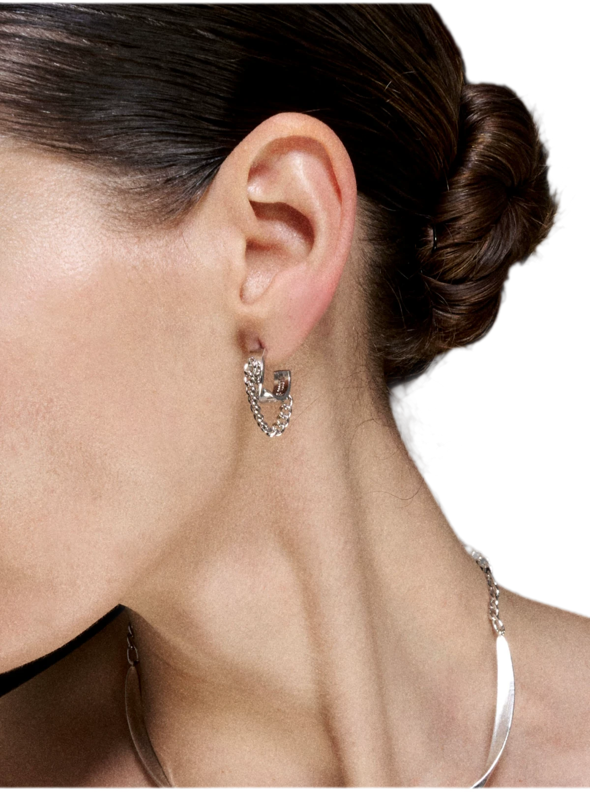 Mobius Line Stud Earrings