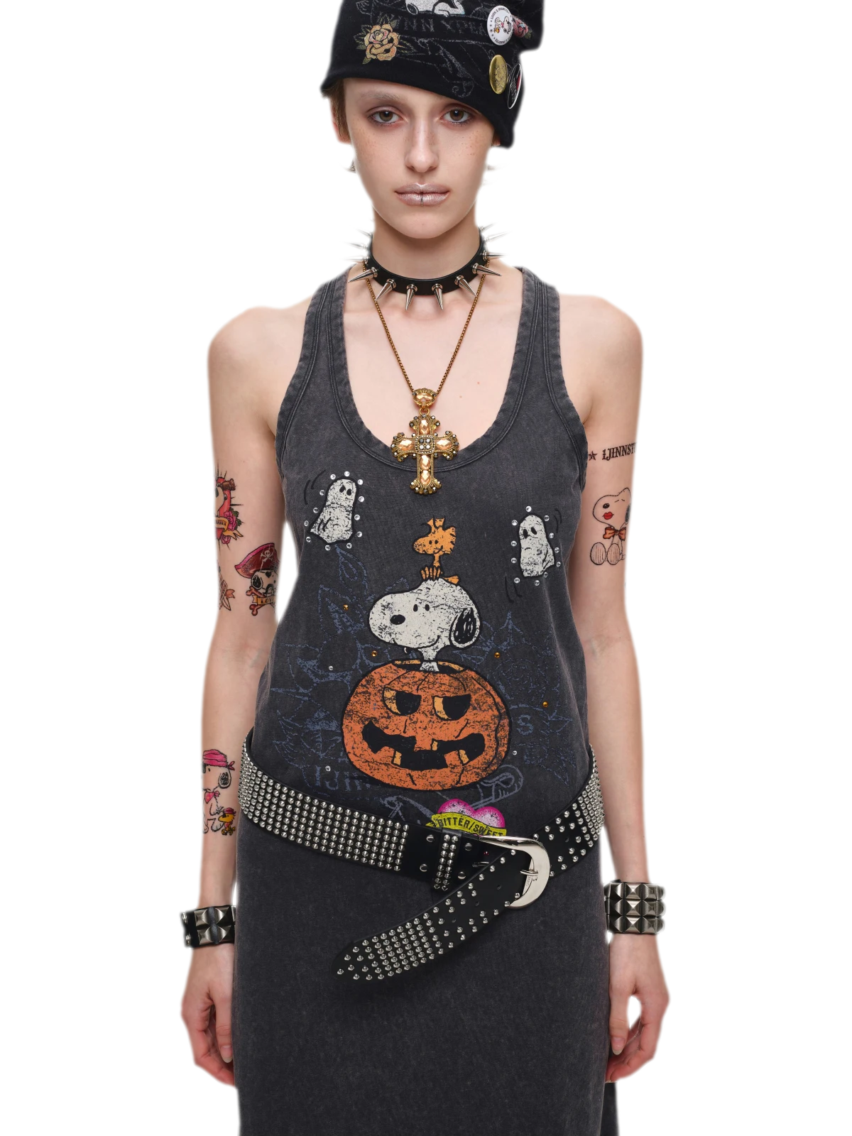 Washed Print Tank Dress