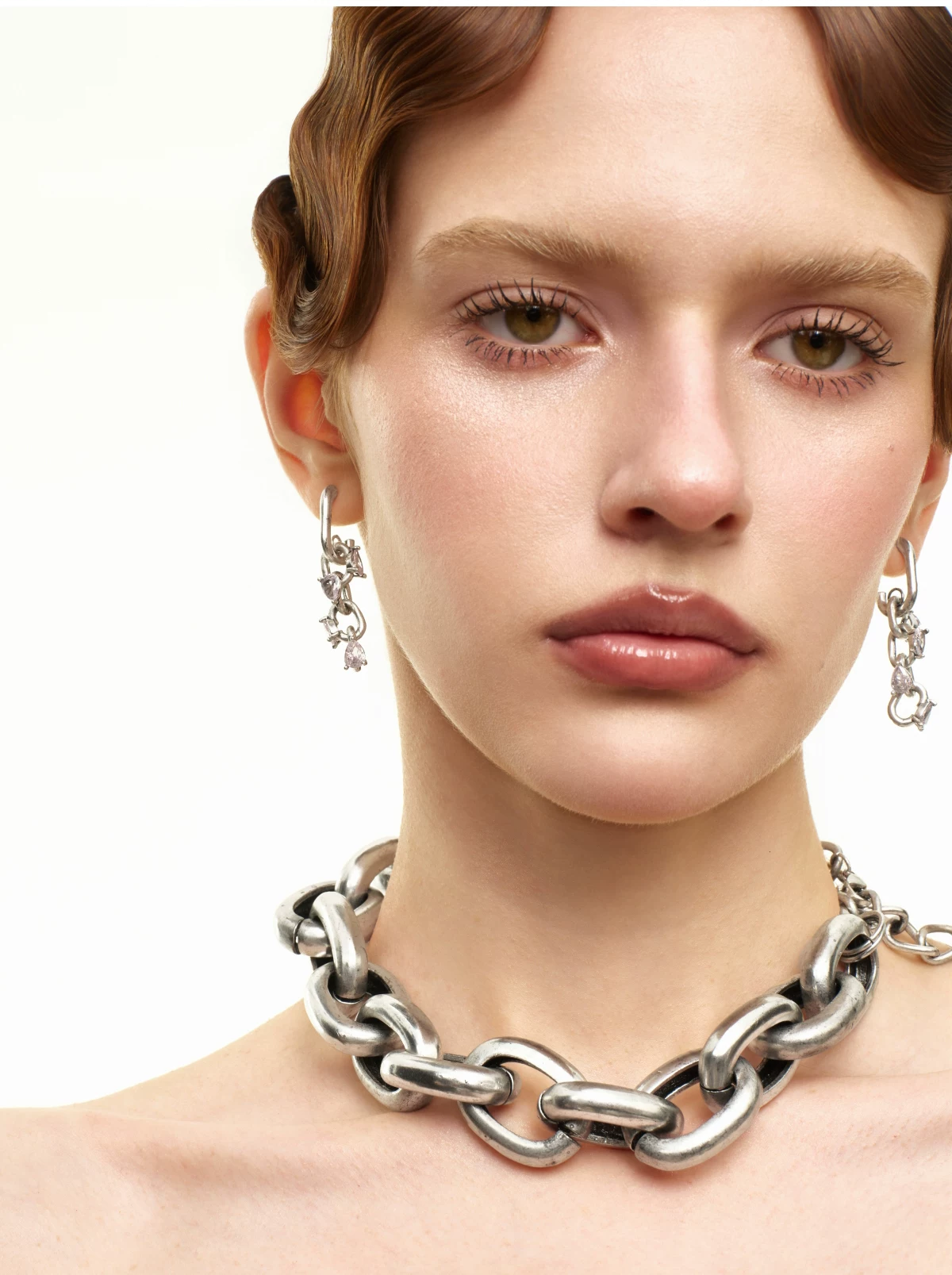 Vintage Silver Chain Earrings