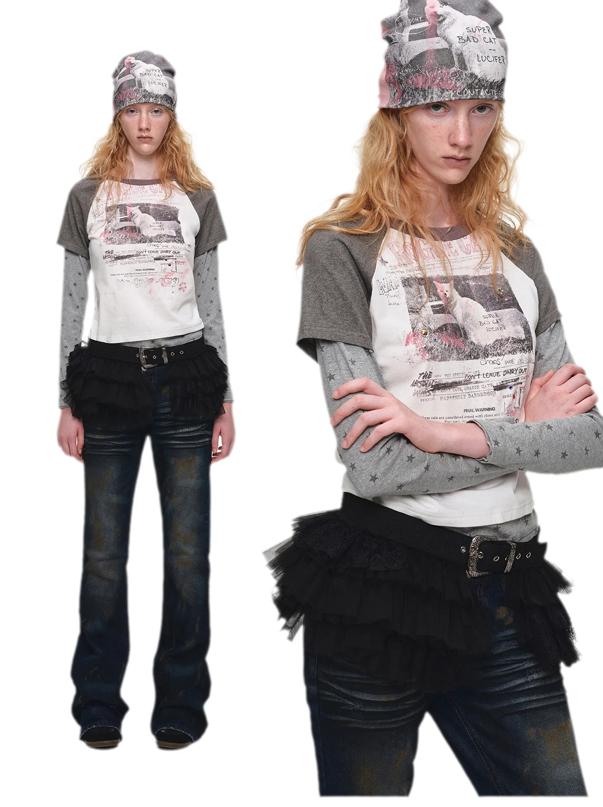 Graphic Color-Block Raglan T-Shirt