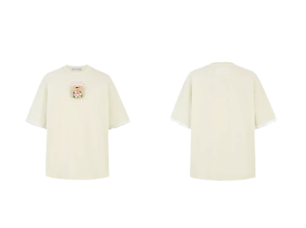 Bouquet Bear Print T-shirt