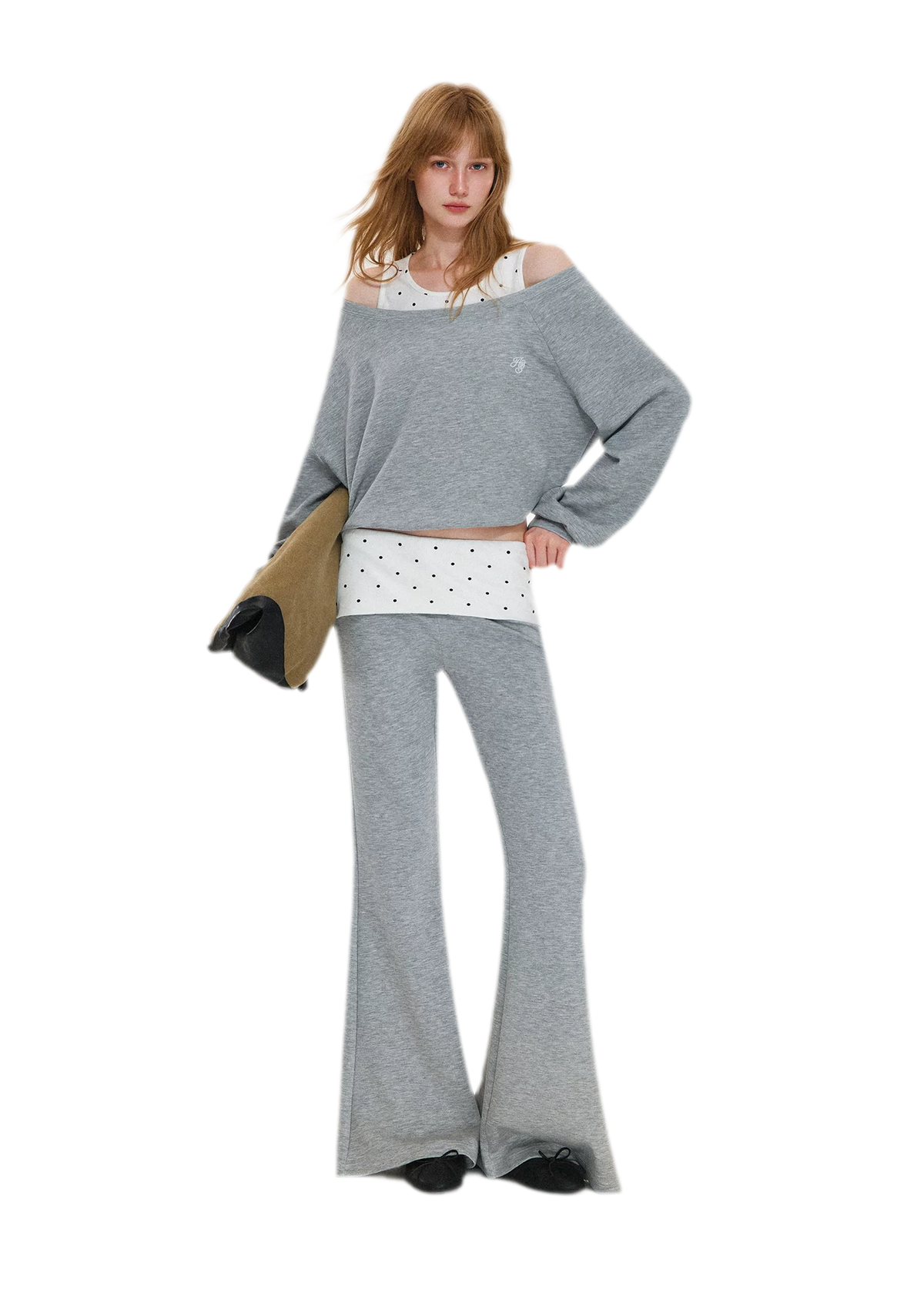 Polka Dot Asymmetrical Layered Set