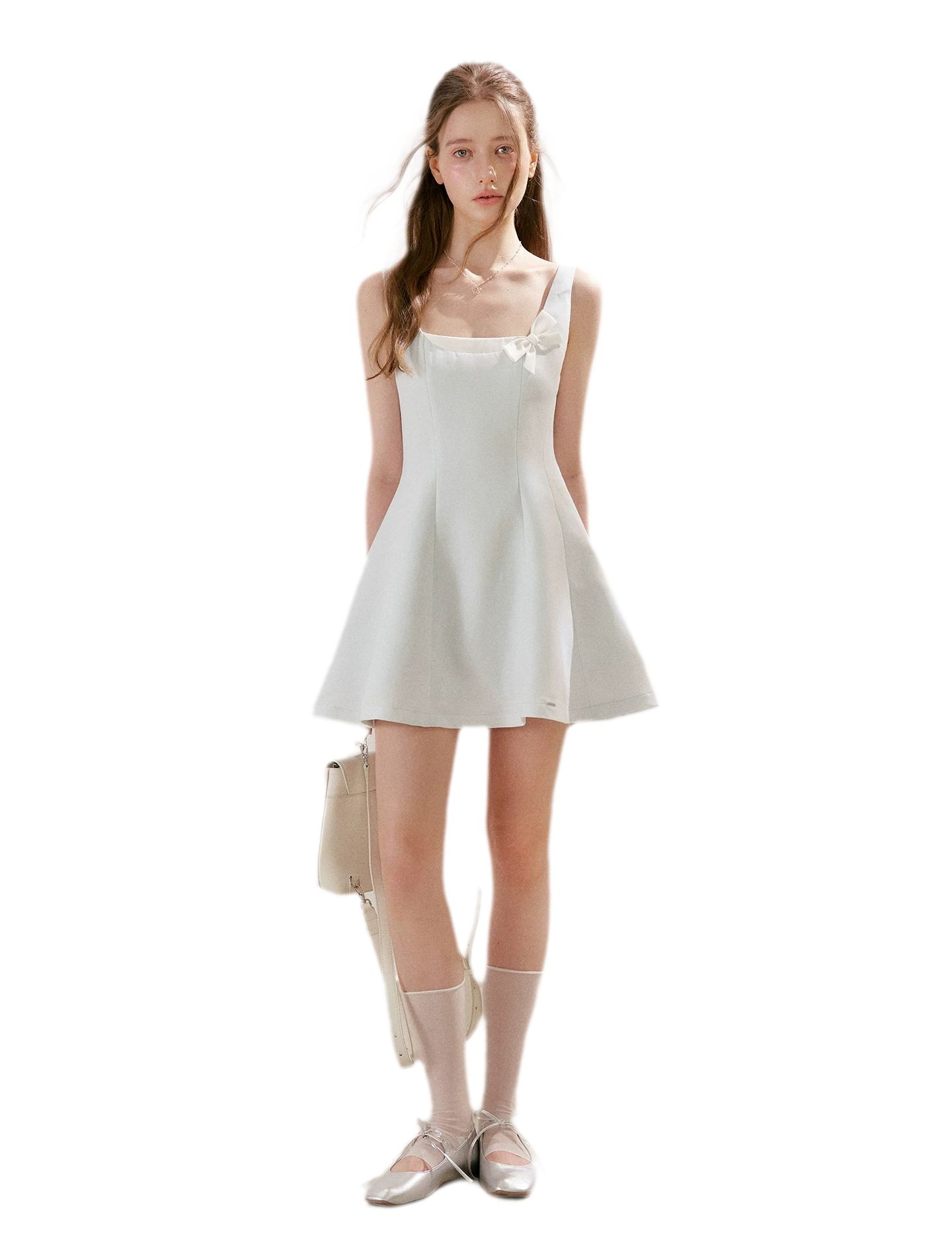 Bow Detail Short A-Line Dress