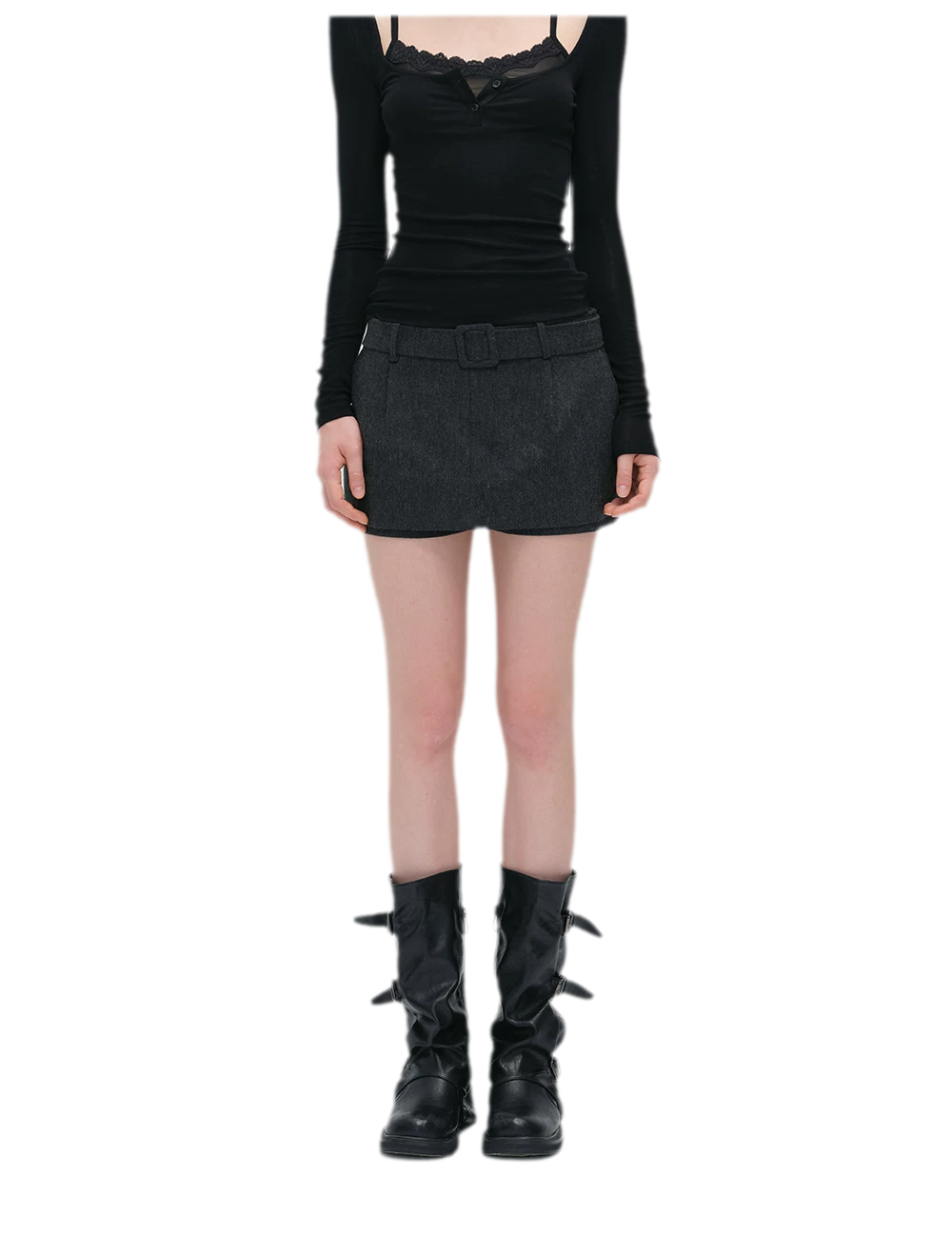 Retro Pattern A-Line Skort