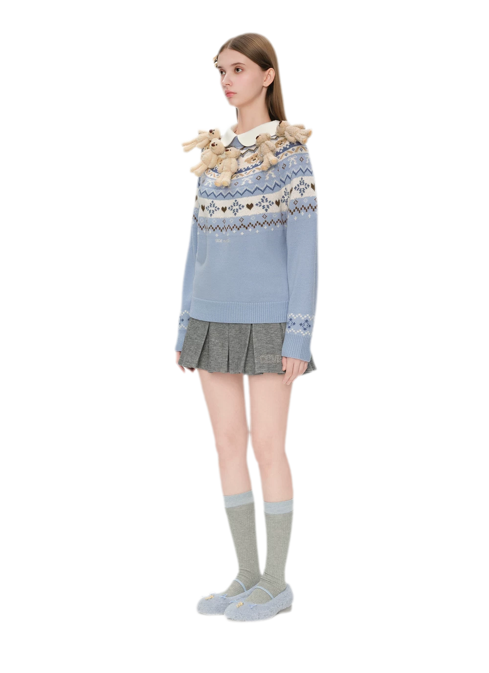 Fair Isle Bear Jacquard Sweater