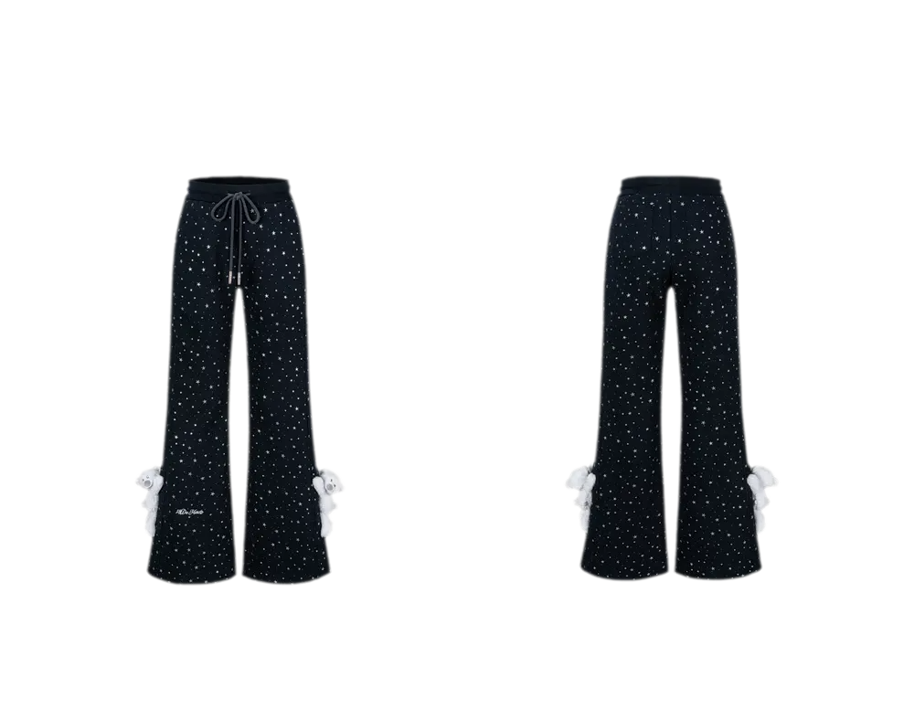 Galaxy Star Micro-Flare Sweatpants