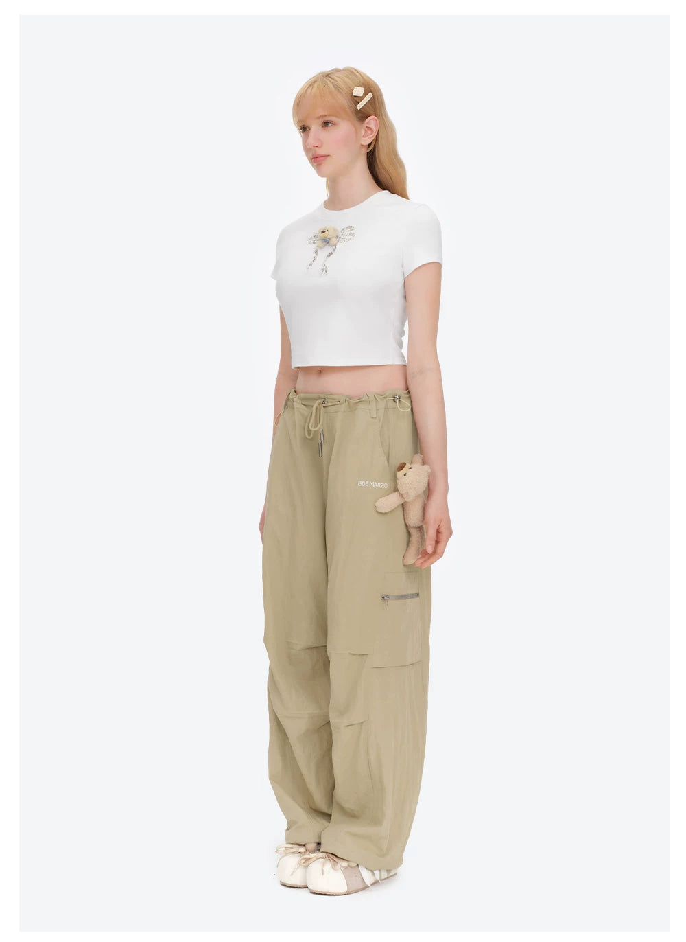 Loose Wide-Leg Cargo Pants