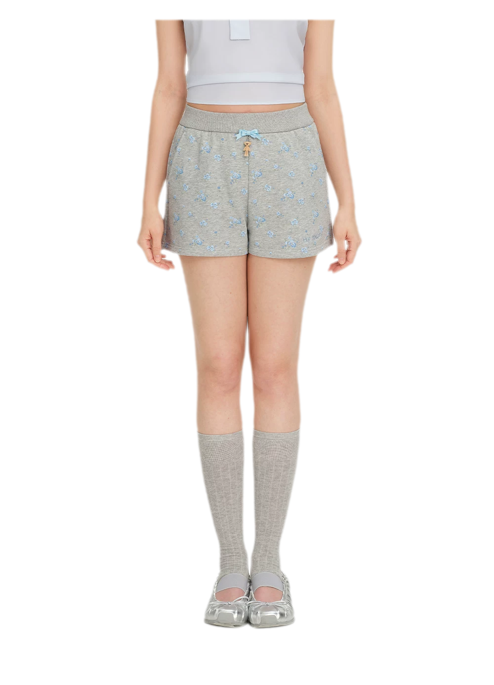 Floral Cotton Sweat Shorts