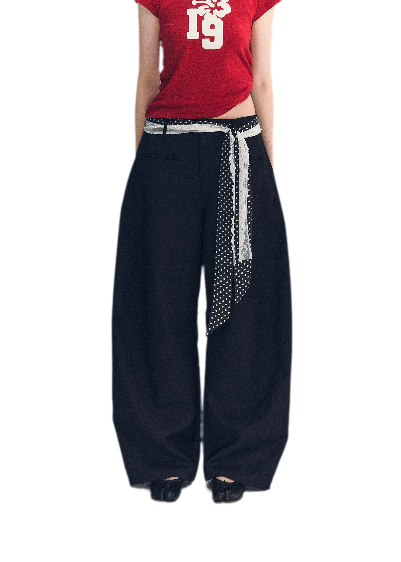 Lace Belt Pants