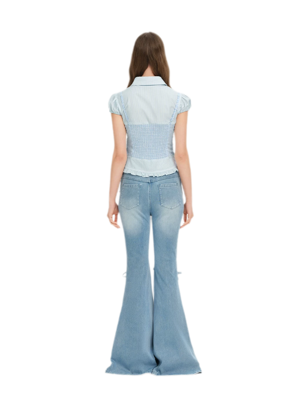 Mermaid Flare Denim Pants