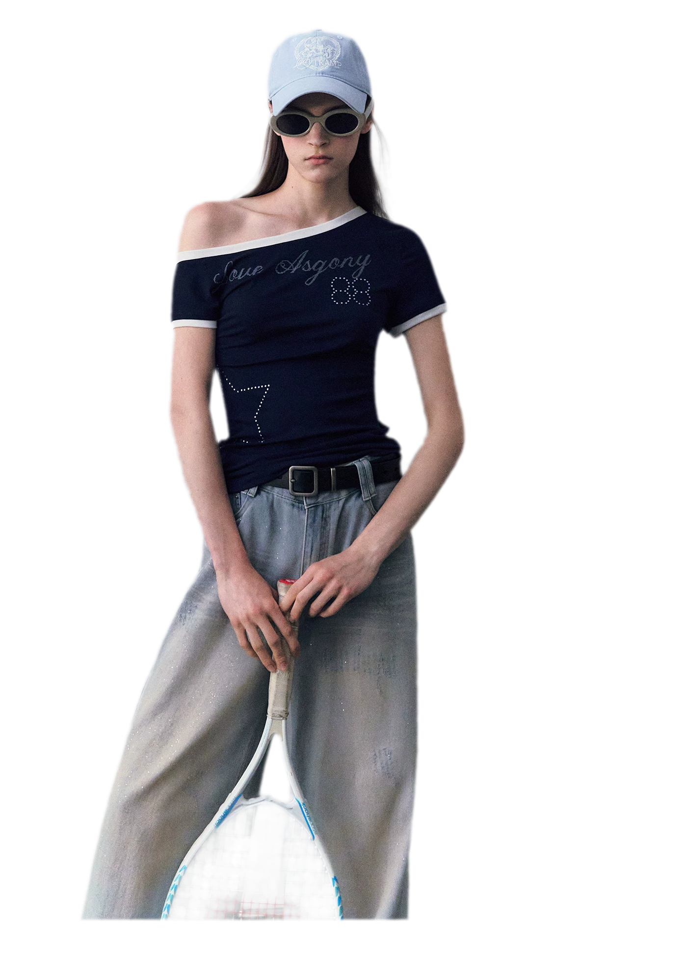 Lyocell Off-Shoulder Tee