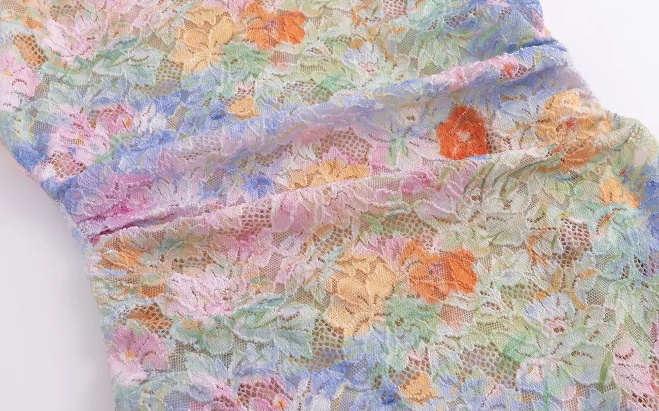 Spring Oil Painting Qipao Dress