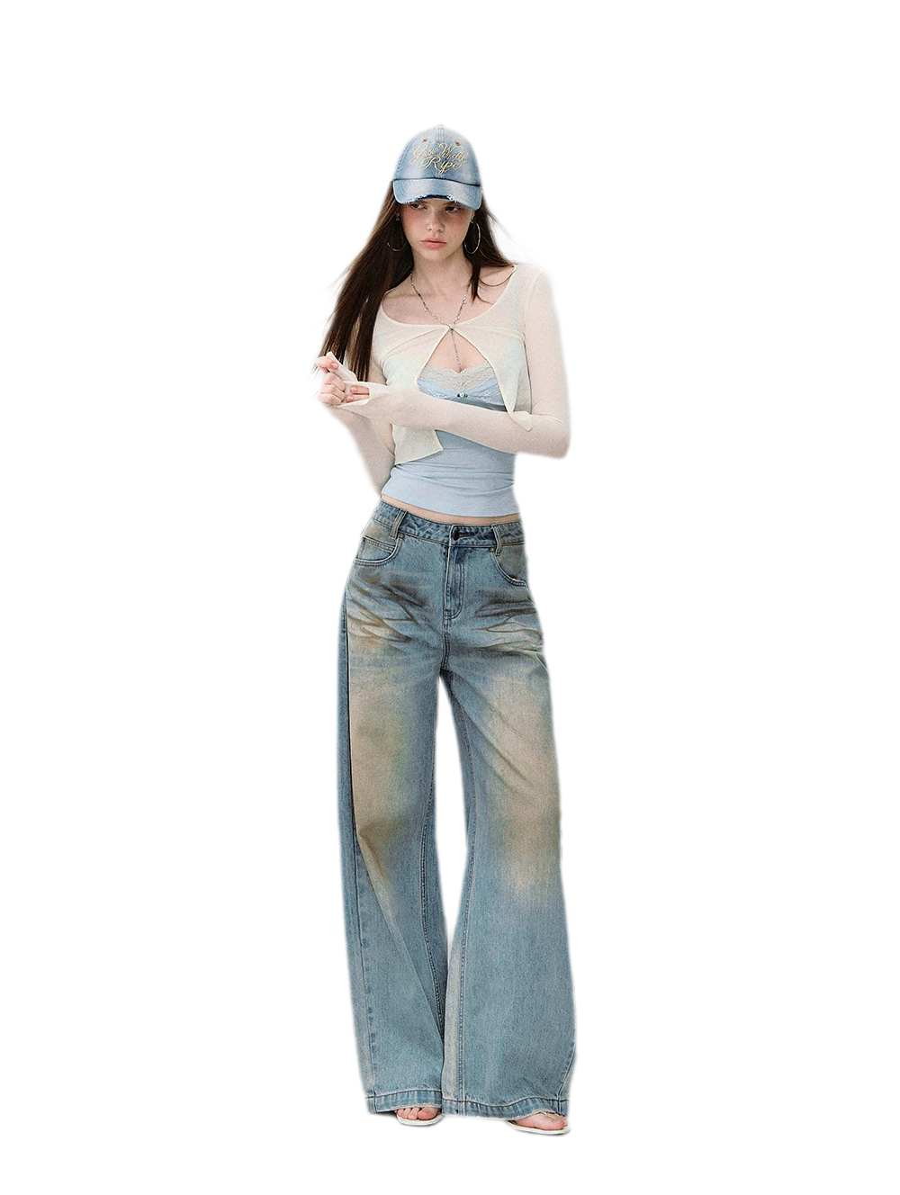 Vintage Washed Denim Cap
