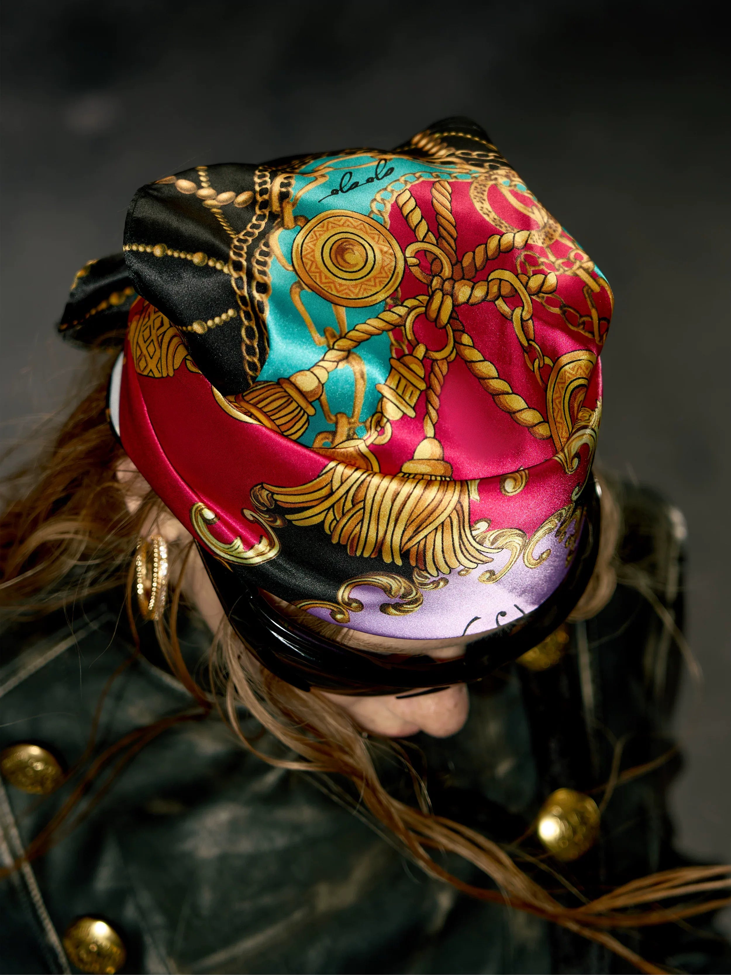 Baroque Chain Silk Scarf