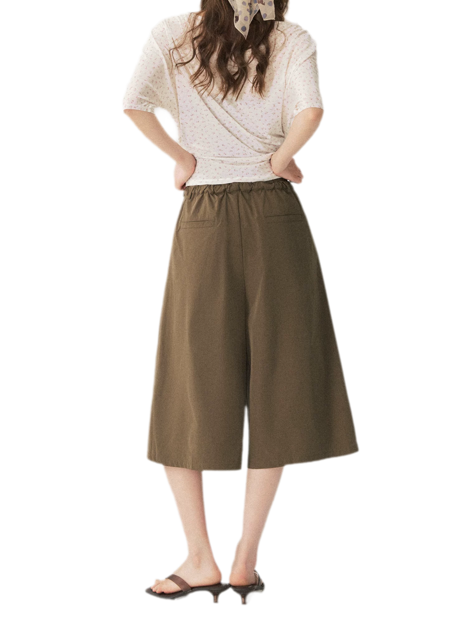 Double Waist Cropped Culottes