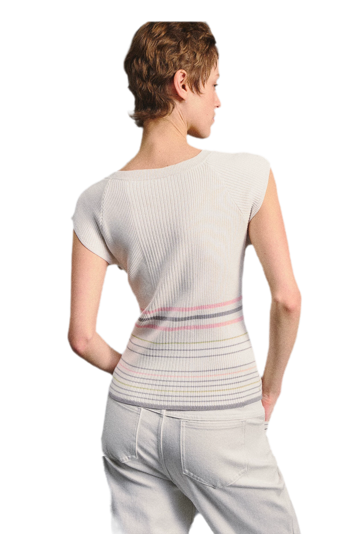 Raglan Stripe Slim Top