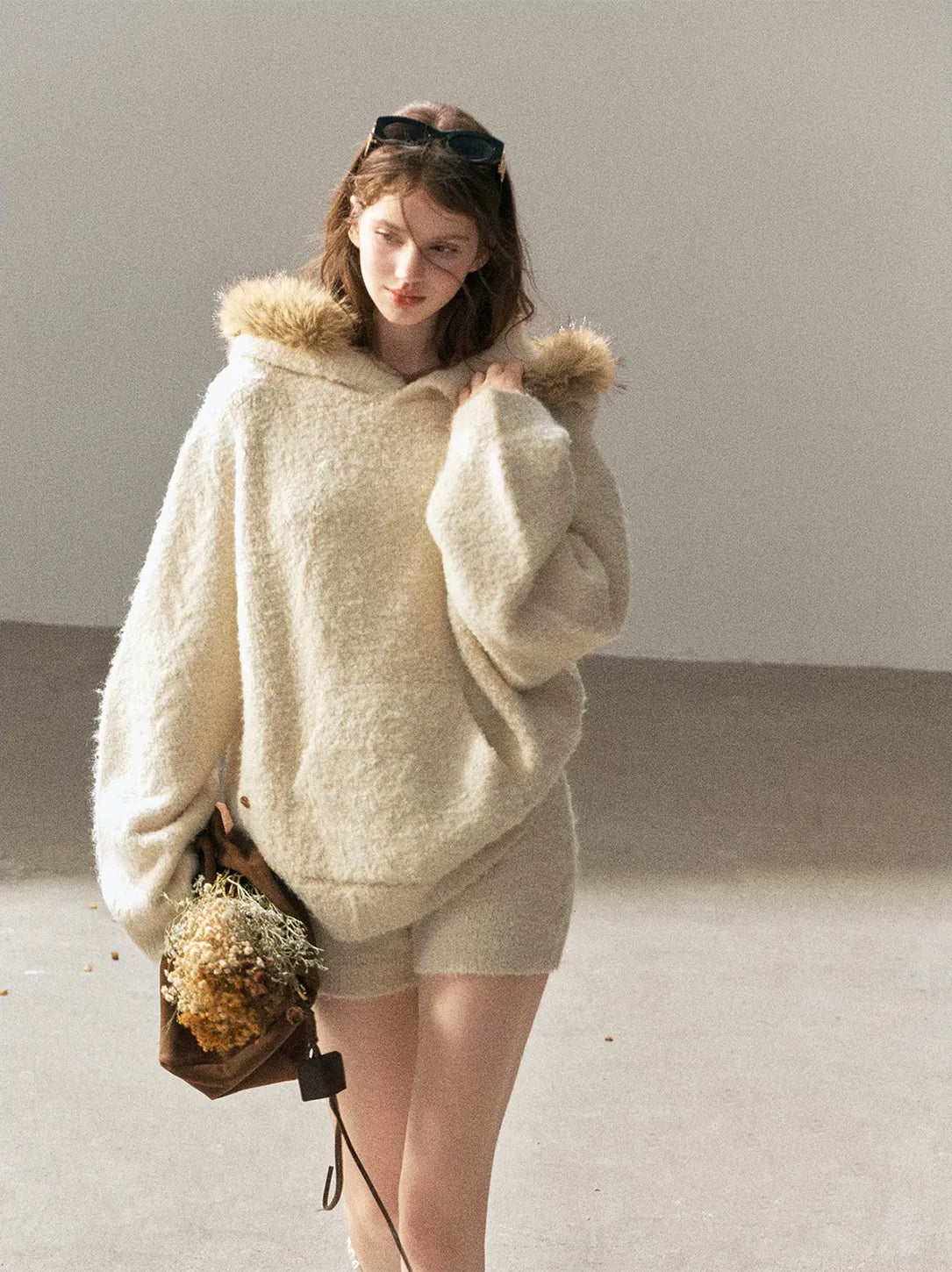 Loop Knit Hooded Set