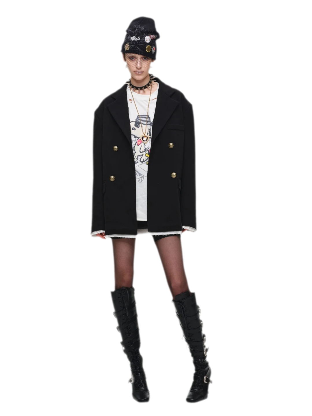 Oversized Faux Layer Blazer