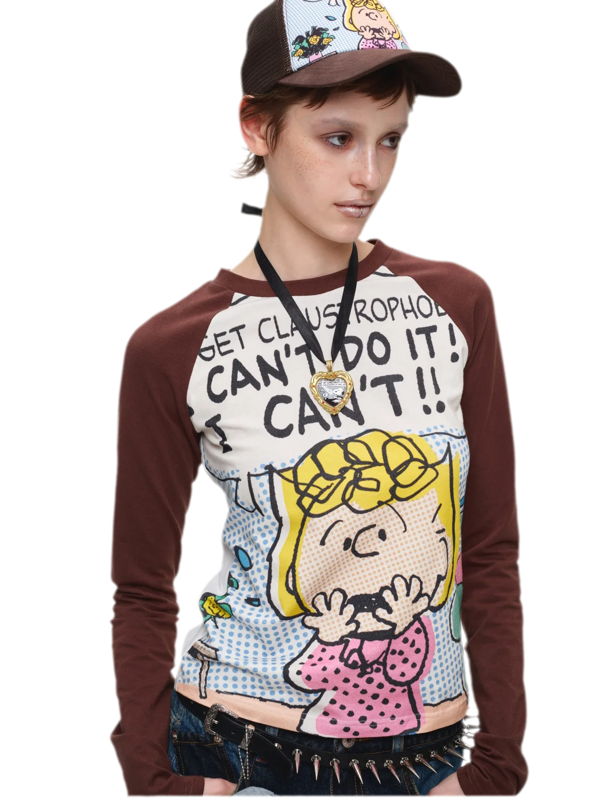 Contrast Raglan Graphic T-Shirt