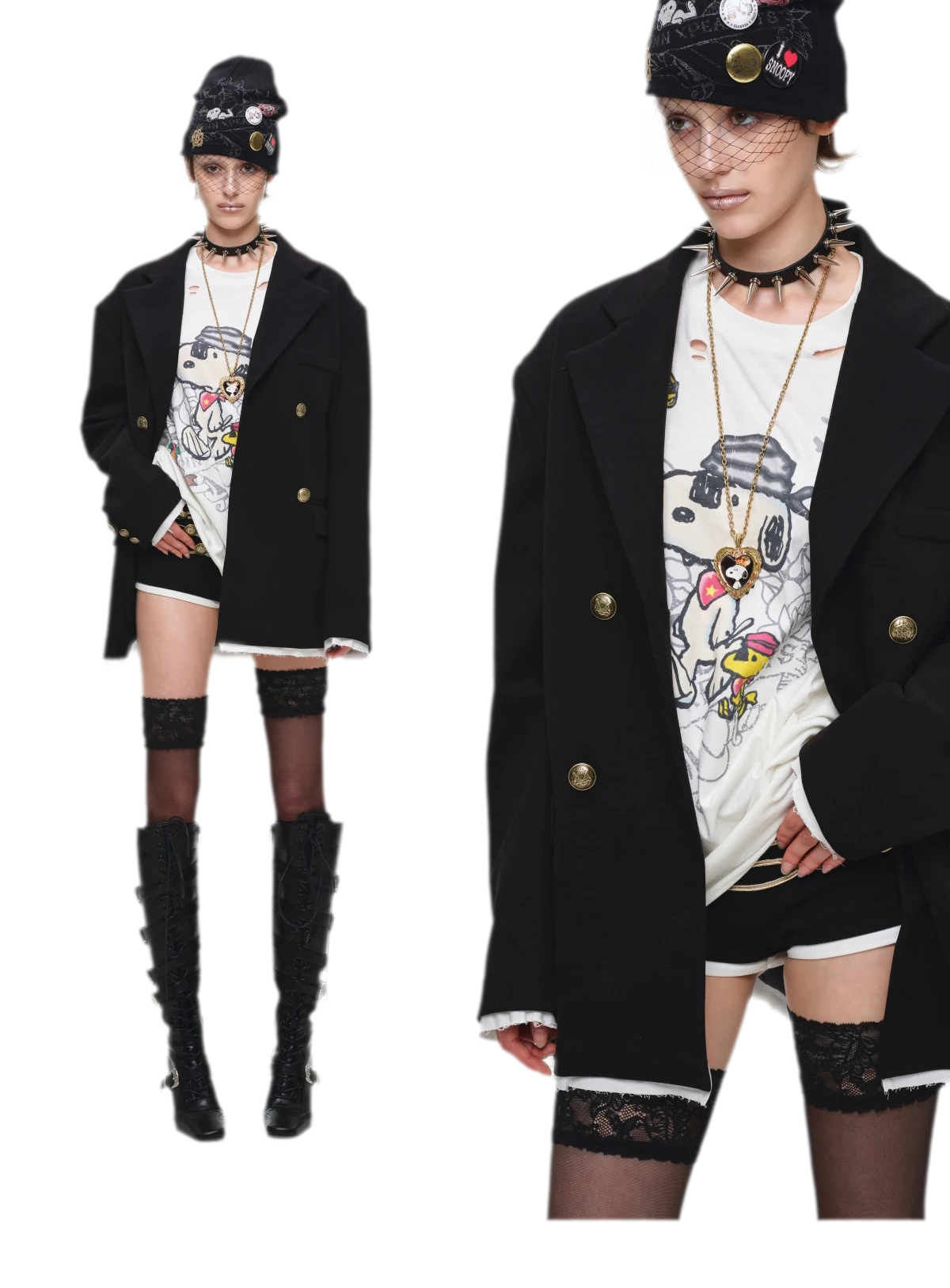 Oversized Faux Layer Blazer