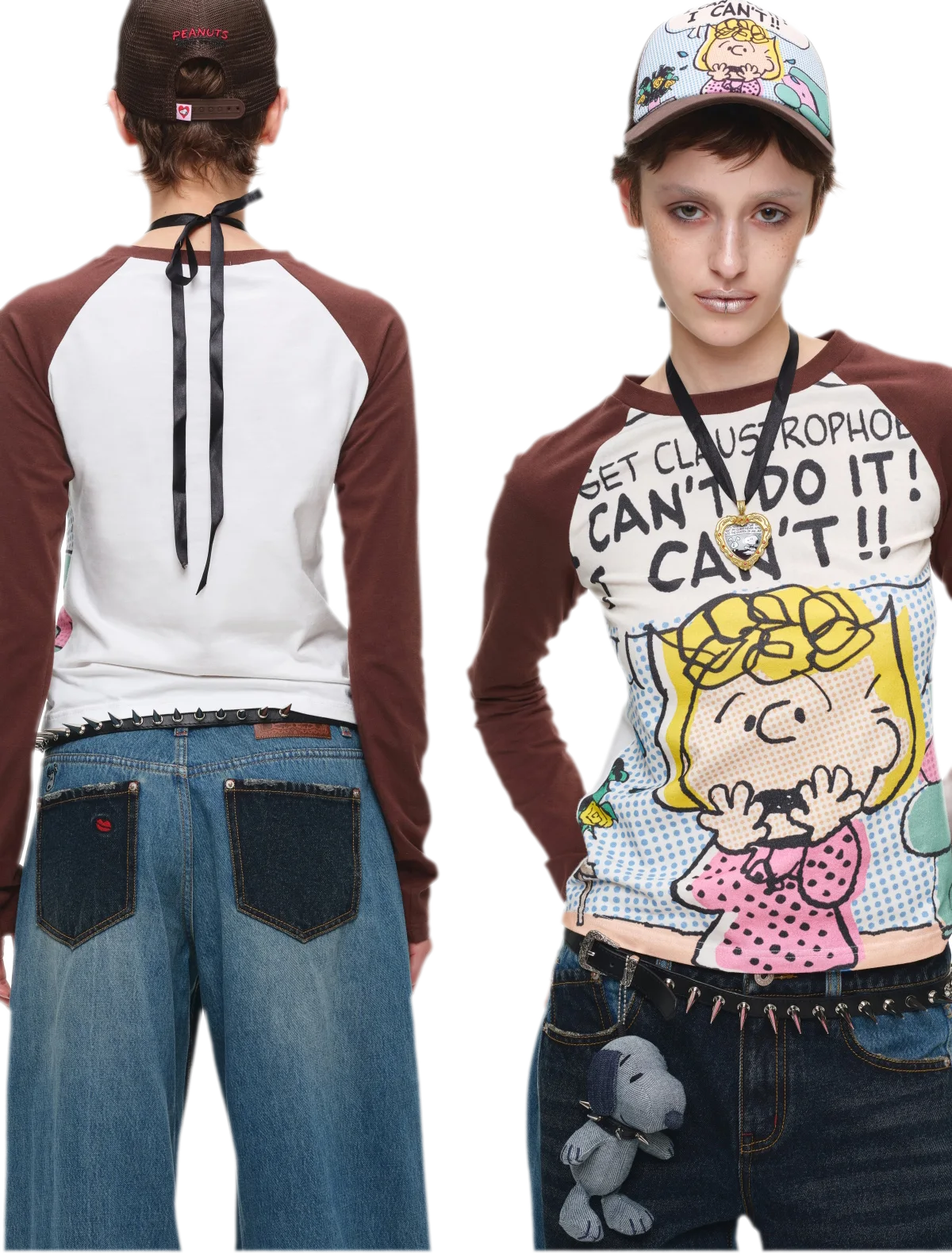 Contrast Raglan Graphic T-Shirt