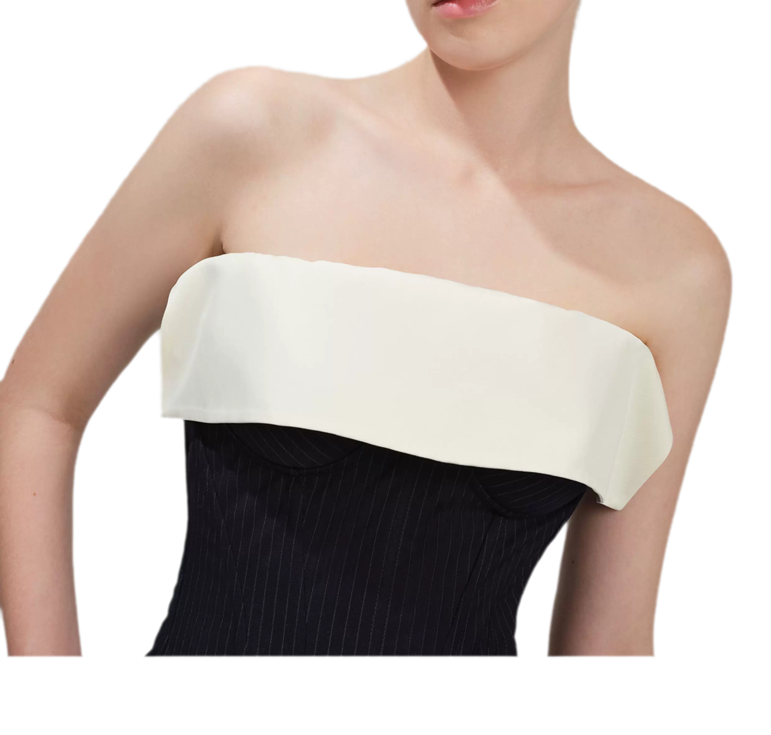Ruffled Boned Corset Bustier