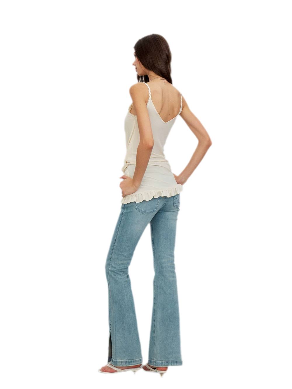 Lace Ruched Camisole Dress