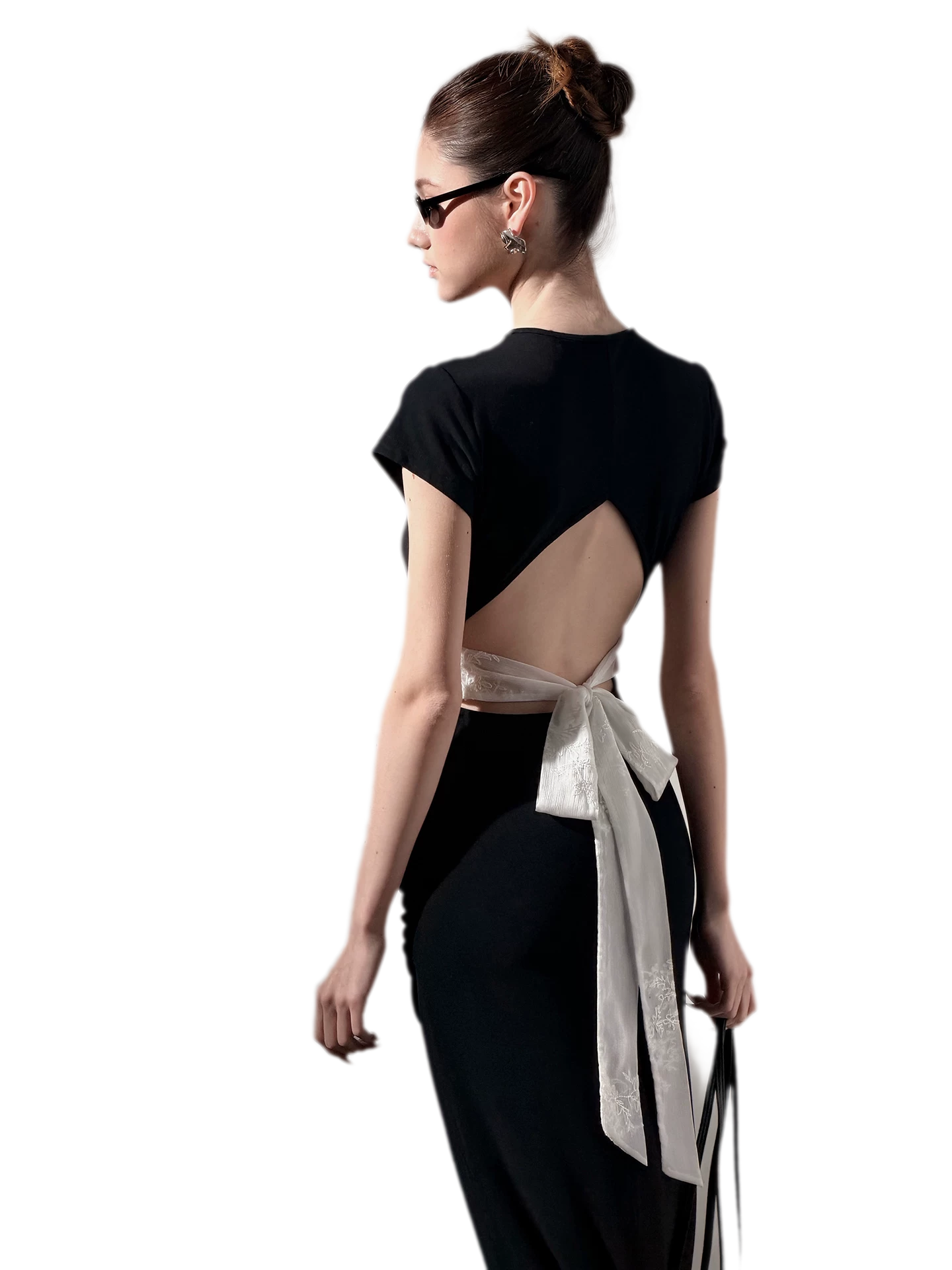 Keyhole Backless Dress