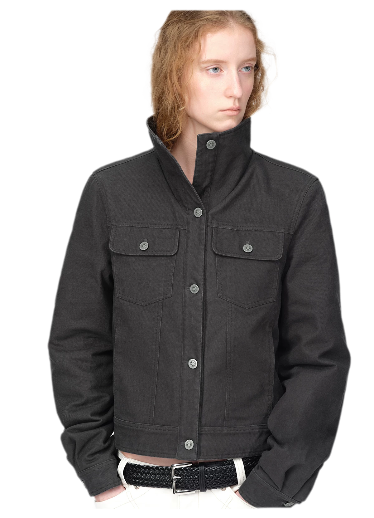 Vintage-gewaschene wattierte Utility-Jacke