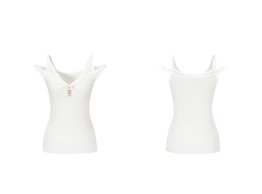 False Two-Piece Knit Top