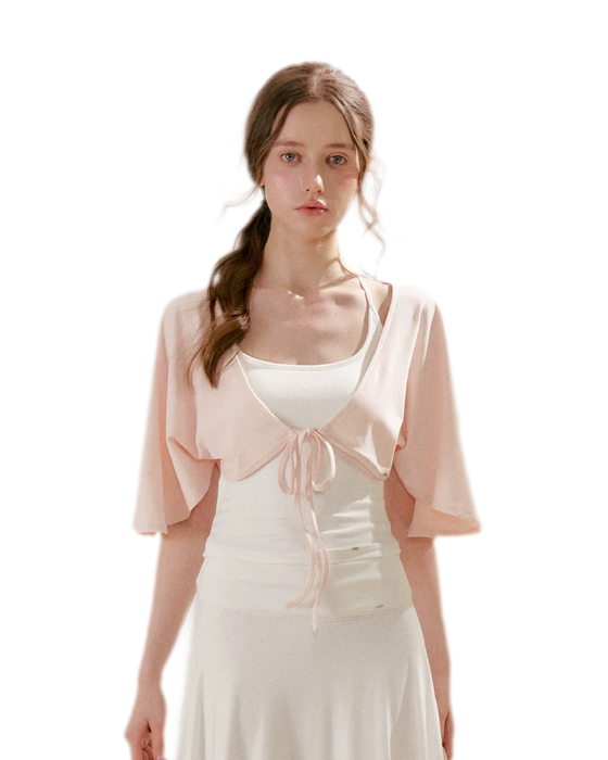 Airy Cloud U-Neck Vest & Batwing