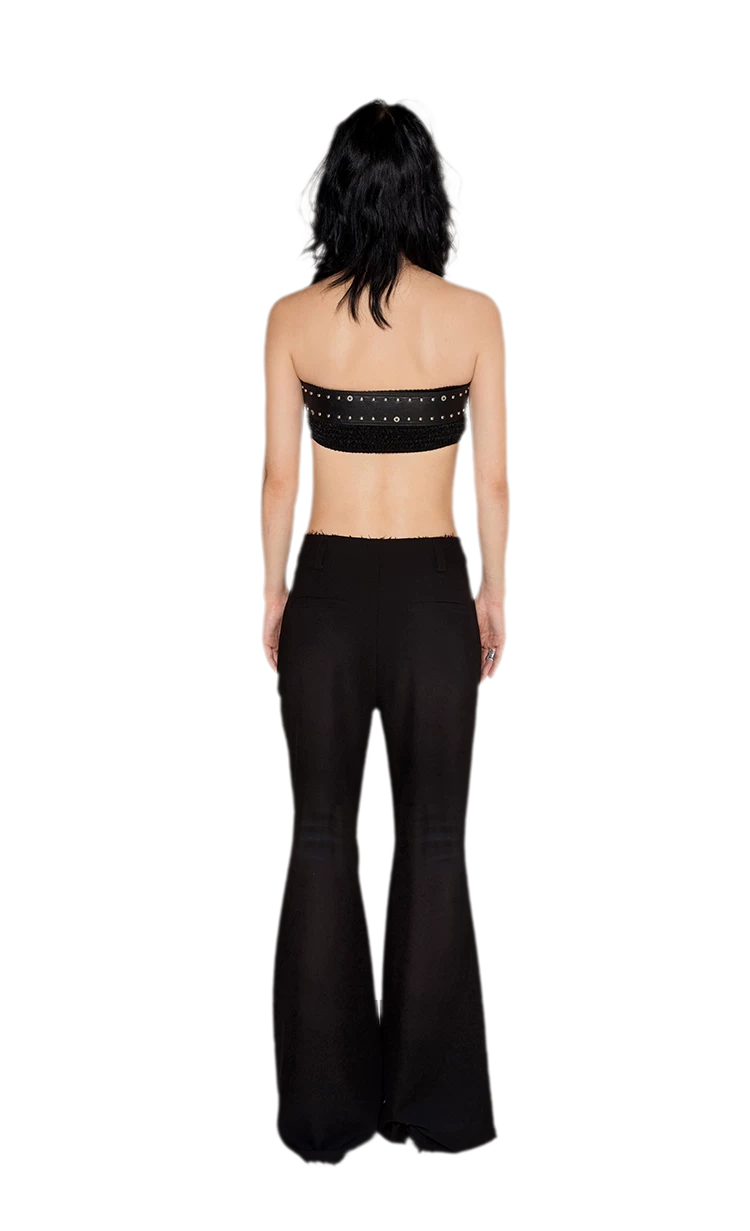 Distressed Studded PU Belt